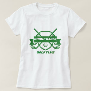 Camisa De Golfe Birdie Babes - Tee Personalizado P