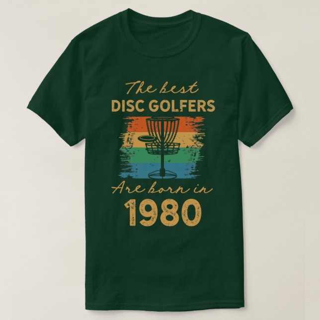 Camisa De Golfe De aniversário de 40 anos Disco Vi (Frente do Design)