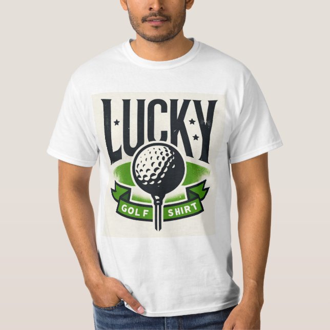 Camisa de Golfe Sortudo (Frente)