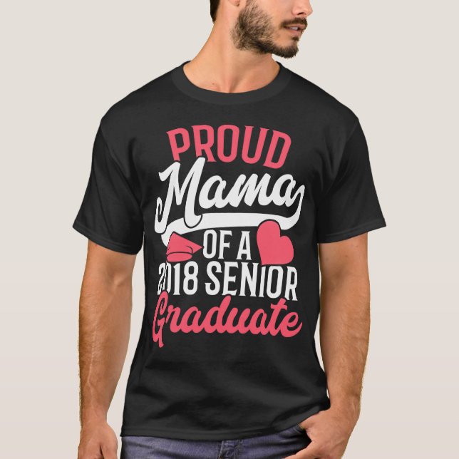 Camisa de Graduação T para Mãe Orgulhosa Mamã de 2 (Frente)