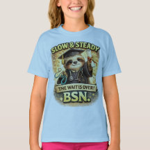 Camisa de Graduado BSN da Preguiça | Lento e Const