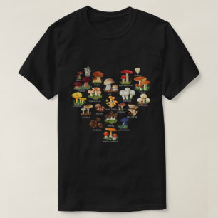 Camisa de Gráfico de Micologia de Cogumelo Amante