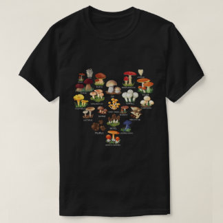 Camisa de Gráfico de Micologia de Cogumelo Amante 