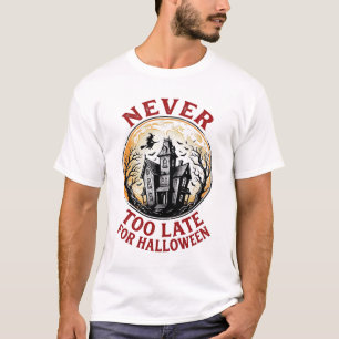 Camisa de Gravura Antiga Casa Assombrada Halloween