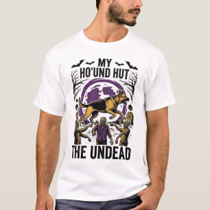 Camisa de Gravura Vintage de Cachorro Caçador de Z