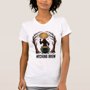 Camisa de Gravura Vintage de Caldeirão de Bruxa Ha