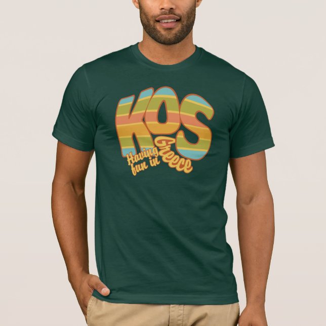 Camisa de Grécia do KOS - escolha estilo e cor (Frente)