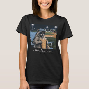 Camisa de Guaxinim Eu Moro Aqui Agora Guaxinim Beb