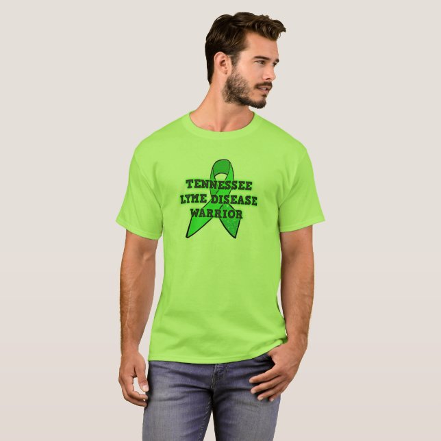 Camisa de Guerreiro da Doença de Lyme do Tennessee (Frente Completa)