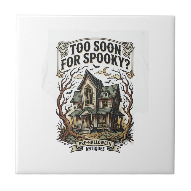 Camisa de Halloween Antiga Roupa de Casa Assombrad (Frente)