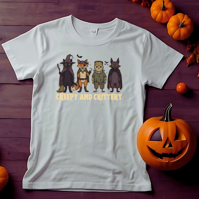 Camisa de Halloween Assustadora e Criaturas (Criador carregado)