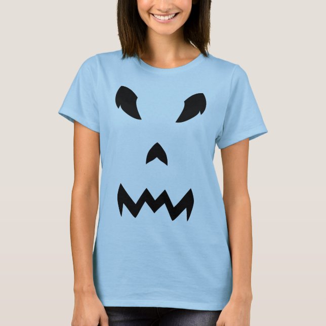 Camisa De Halloween Com Cara De Abóbora (Frente)