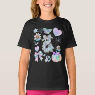 Camisa de Halloween com efeito tie dye iridescente