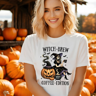 Camisa de Halloween da Brew Witch's Brew Coffee Ed