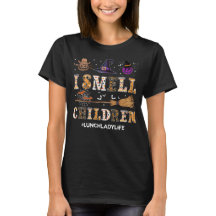 Camisa de Halloween da Senhora do Almoço 'Eu Sinto