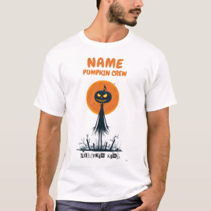 Camisa De Halloween Da Tripulação De Abóbora Perso