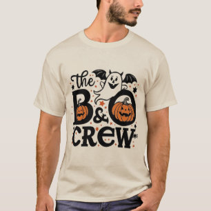 Camisa De Halloween Da Tripulação Do Boo - Engraça