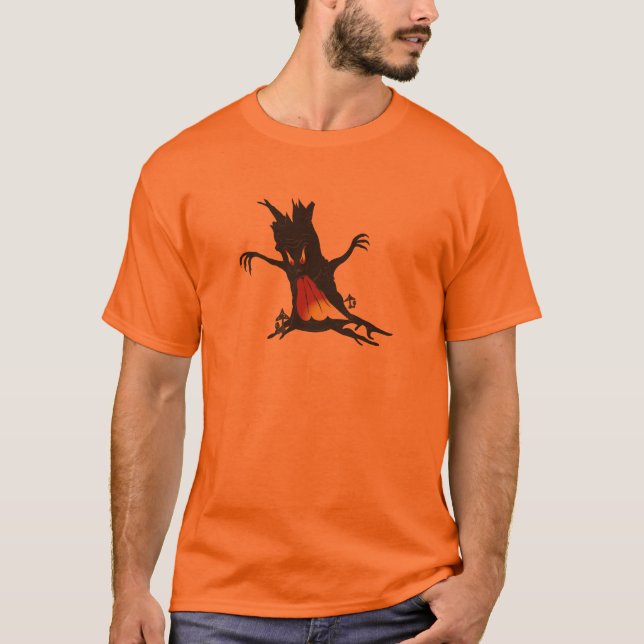 Camisa de Halloween de Árvore Despertada (Frente)