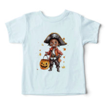 Camisa de Halloween de bebê unisex, camisa pirata 