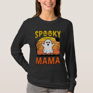 Camisa de Halloween de Fantasma Vintage Spooky Mam