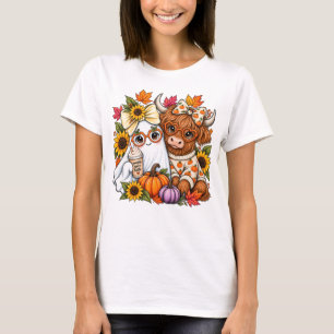 Camisa de Halloween de Vaca das Terras Altas, Gráf