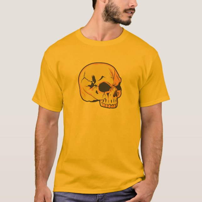 Camisa de Halloween do Skull (Frente)