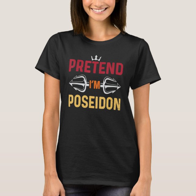 Camisa De Halloween Finge Im Poseidon Costume Greg (Frente)