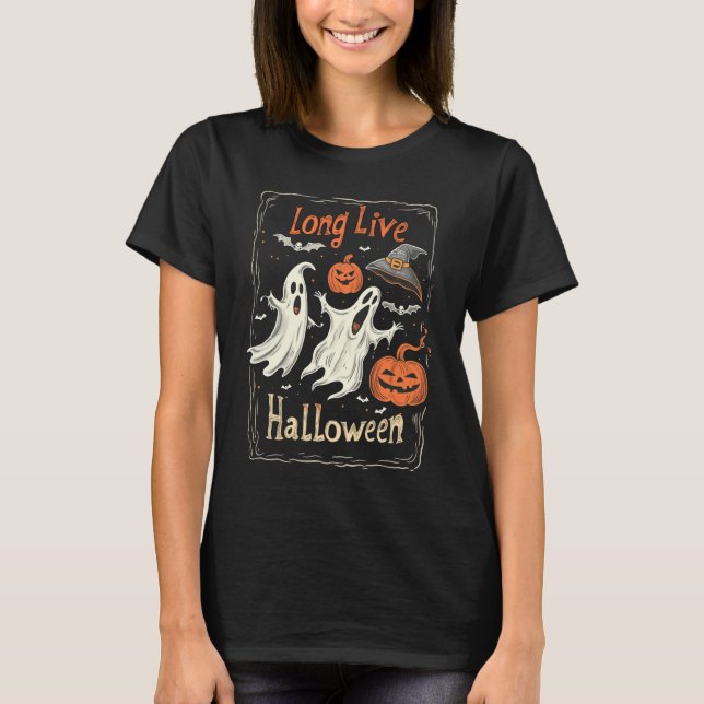 Camisa De Halloween, Halloween Longo Vivo (Frente)