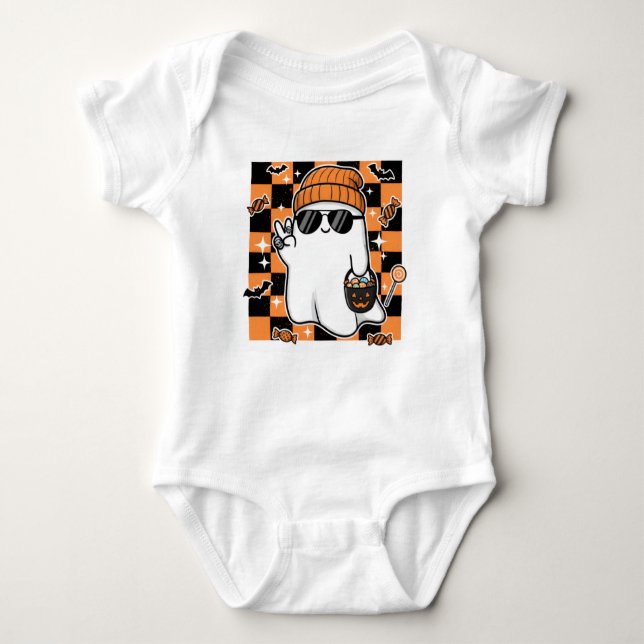 Camisa de Halloween para Bebê Menino (Frente)