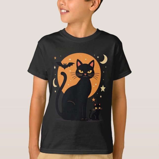 Camisa de Halloween para crianças - Bonita Jack-o- (Frente)