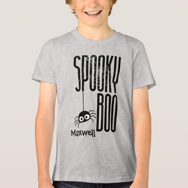 Camisa de Halloween para Crianças Loucas Personali (Frente)
