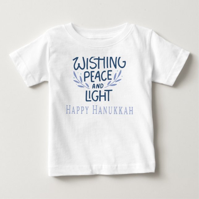 Camisa de Hanukkah para bebê (Frente)