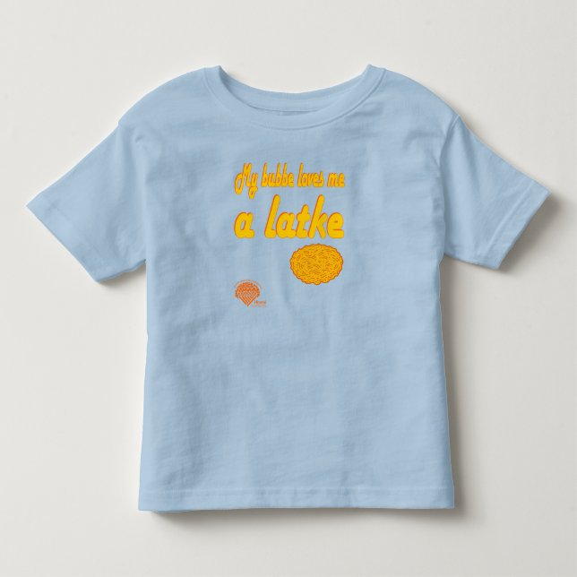 Camisa de Hanukkah para crianças - "A Bubbe me ama (Frente)