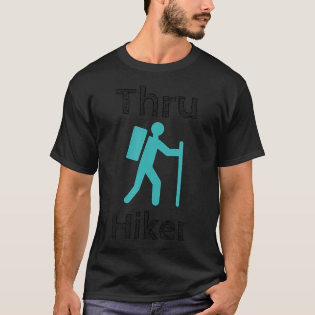 Camisa de Hiking - Camping de Hiker Através de Hik (Frente)
