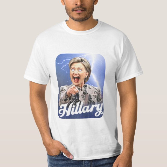 Camisa de Hillary Clinton - engraçada, v.1 (Frente)