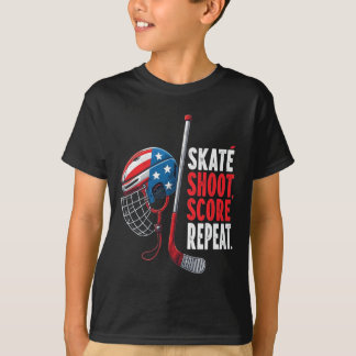 Camisa de Hockey no Gelo EUA Jovens Meninos de Hoc