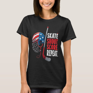 Camisa de Hockey no Gelo Usa para Jovens Meninos d