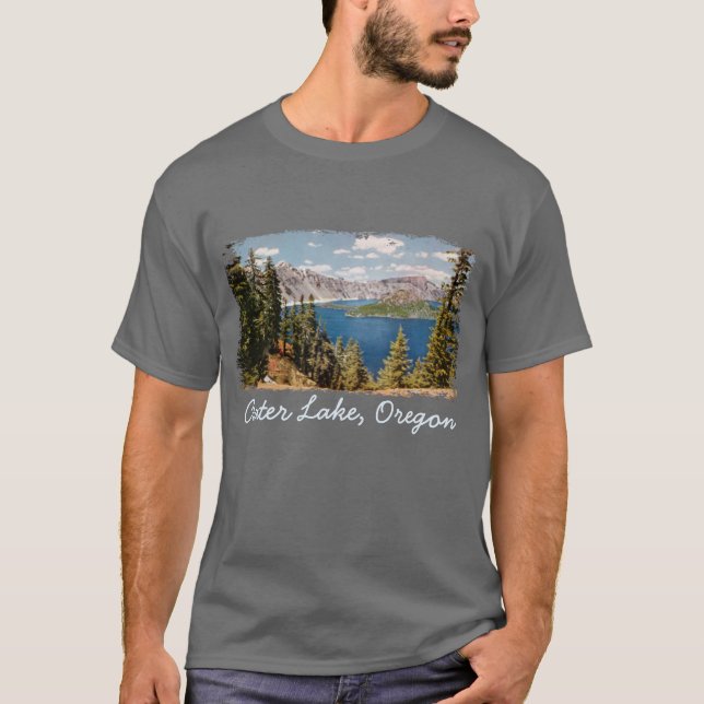 Camisa de Homens do Crater Lake Oregon (Frente)