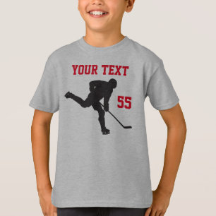 Camisa de hóquei com Puck Raiva e seu TEXTO
