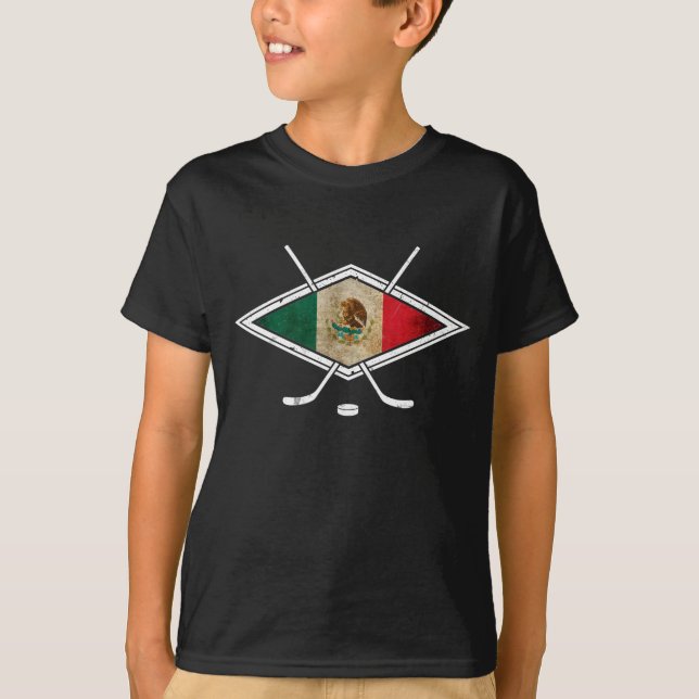 Camisa De Hóquei No Gelo Do México - Personalizar  (Frente)
