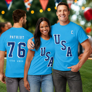Camisa de hóquei USA de aniversário de 250 anos da