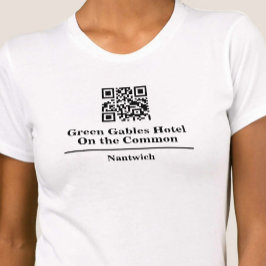 Camisa de hotel ou restaurante com código QR T-Shi