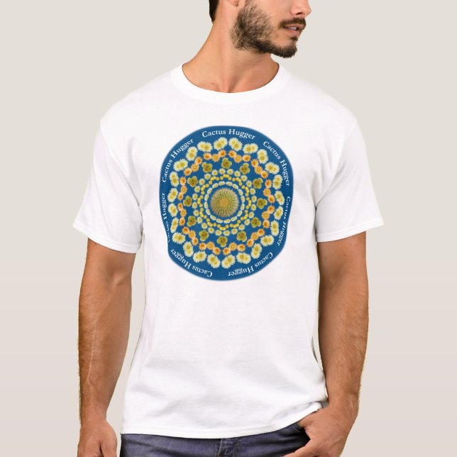 Camisa de Hugger T do cacto com a mandala 2 do (Frente)