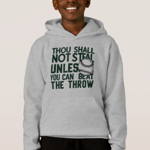 Camisa de humor com beisebol para roubar