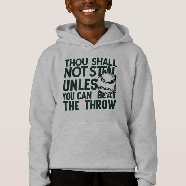 Camisa de humor com beisebol para roubar (Frente)
