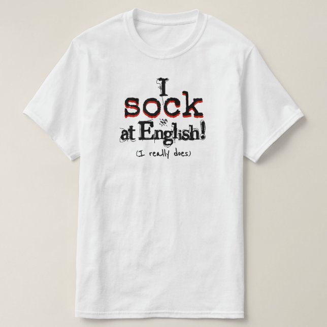 Camisa de Humor de Gramática Nerd de Gramática Eng (Frente do Design)