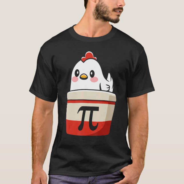 Camisa de Humor de Professor de Matemática Frango  (Frente)