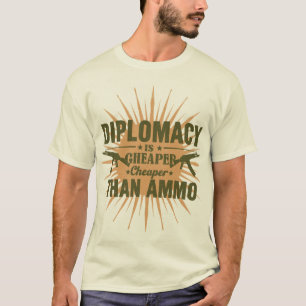 Camisa de Humor Militar Retro   Sátira de Guerra V