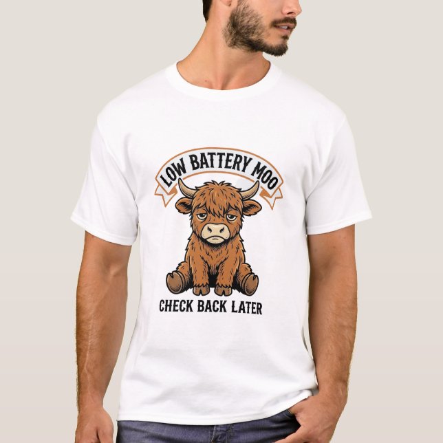Camisa de Humor Offline Engraçada Vaca das Terras  (Frente)