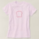 Camisa de Ícone de Pão Rosa Simples (Frente do Design)